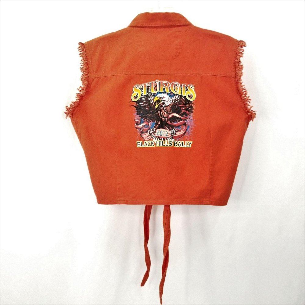 Sturgis 2012 Black Hills Rally Shirt Top NEW Lg - Picture 4 of 10